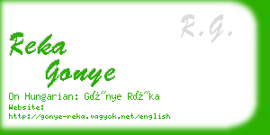 reka gonye business card